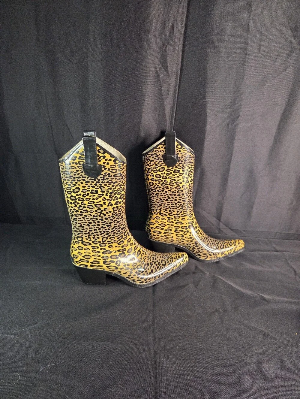 NEW Corky's Rodeo Style Rain Boot Cheetah Print 6